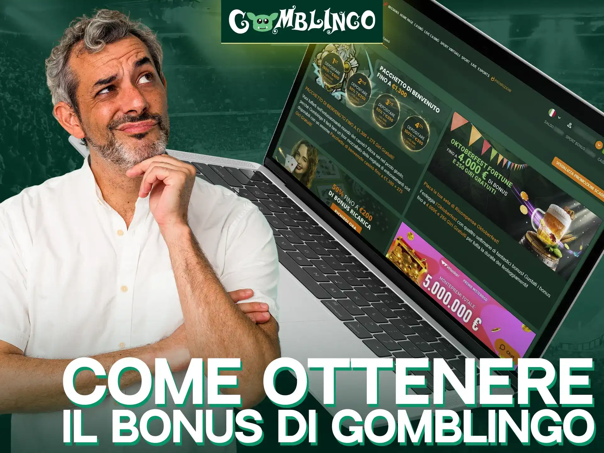 Cosa dovete fare per ottenere i bonus su Gomblingo.