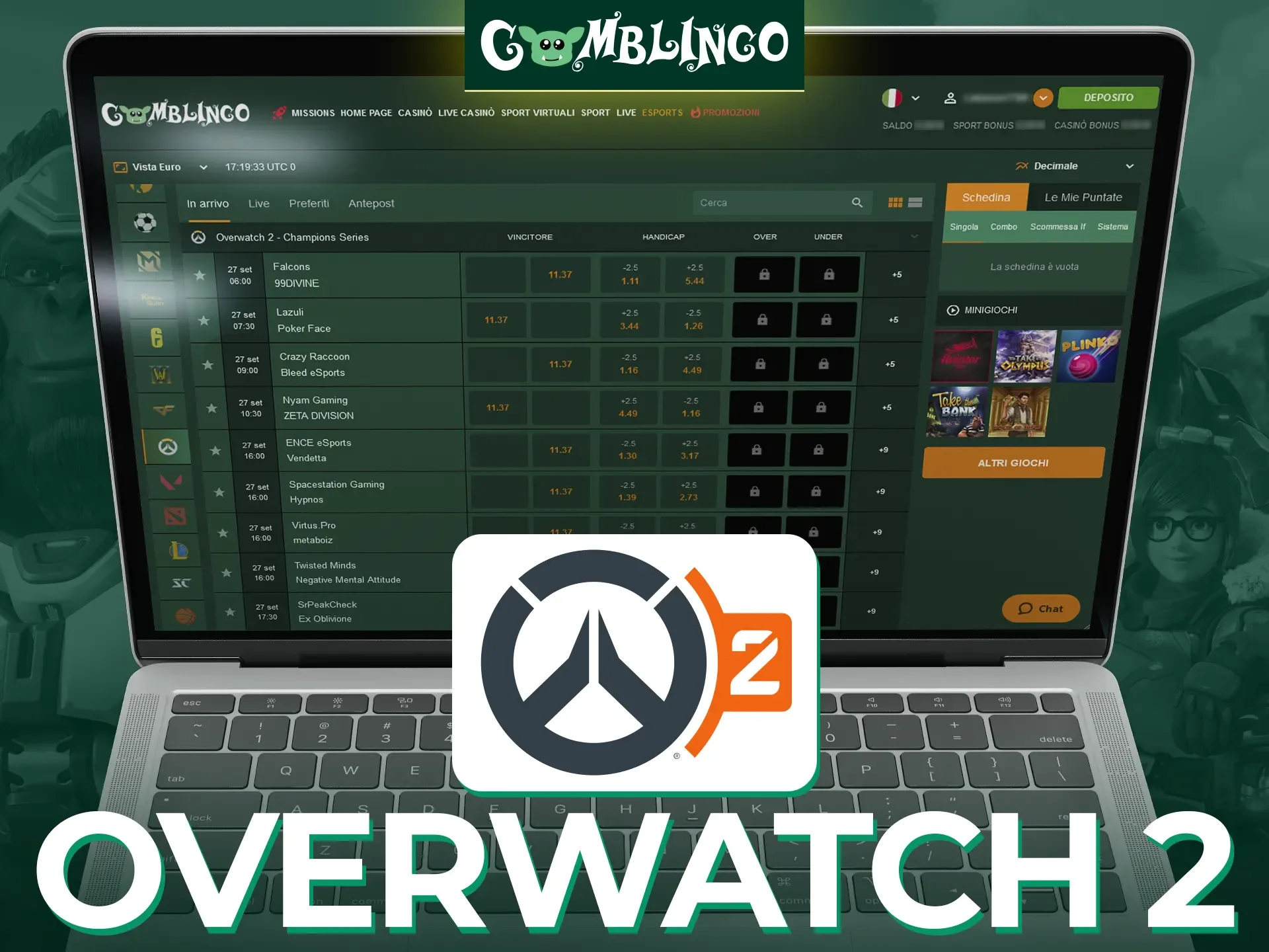 Segui gli eventi dello sparatutto a squadre Overwatch 2 con Gomblingo.