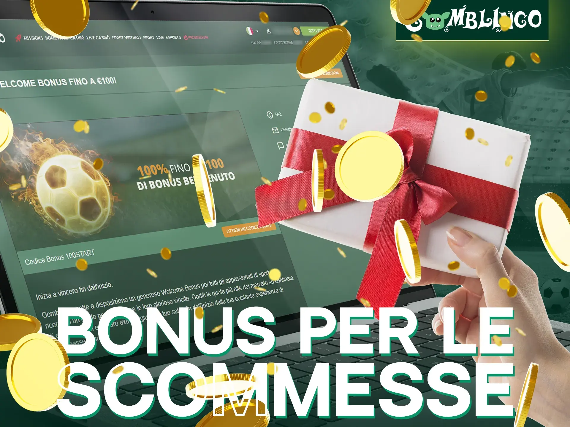 Gomblingo offre diversi bonus per le scommesse sportive.