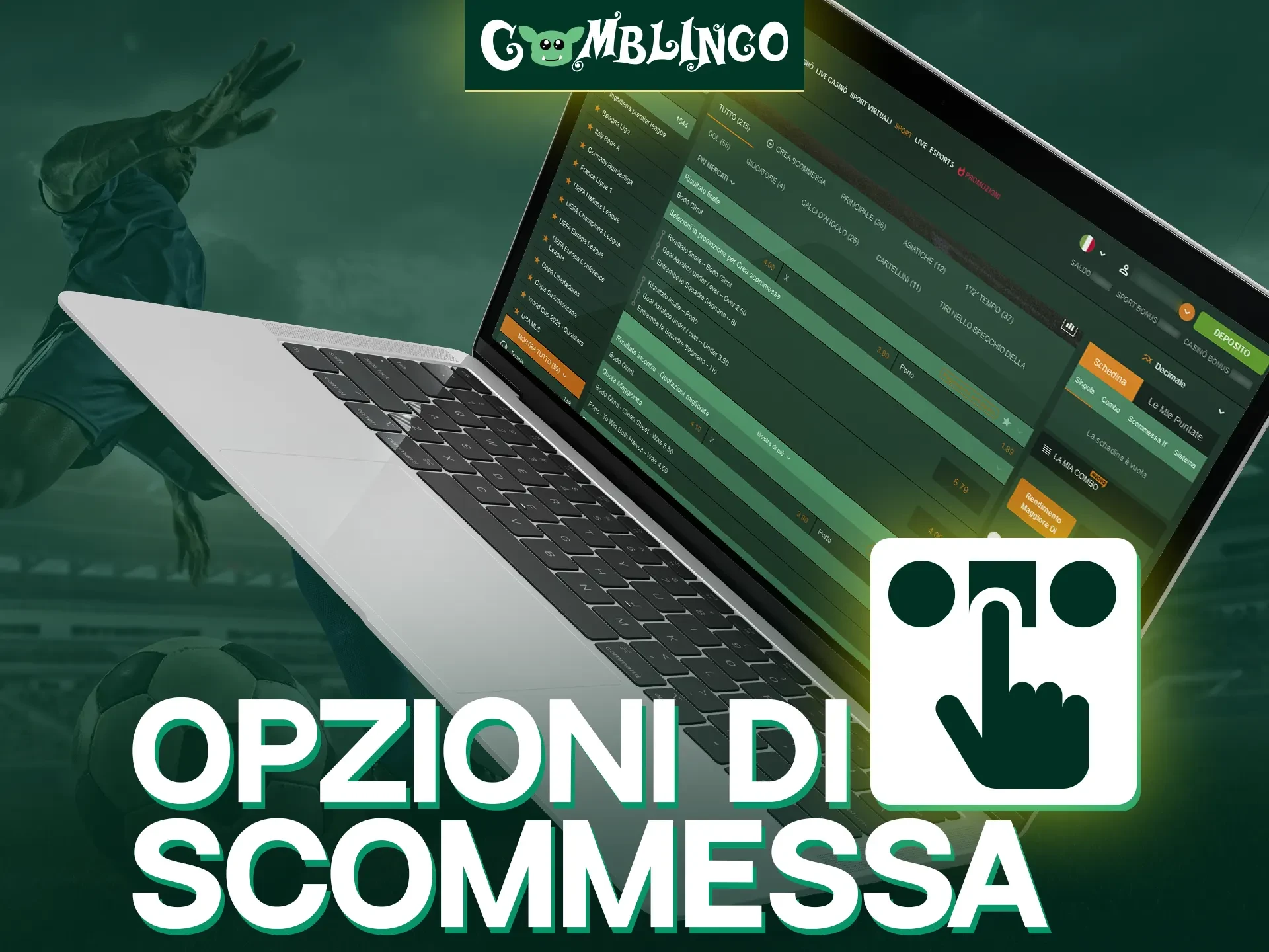 I tipi di scommesse che i giocatori scelgono più spesso su Gomblingo.